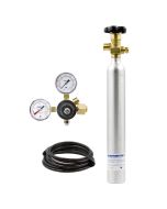 CO2 BOTTLE KIT, COMPLETE KIT INCLUDES 10 OUNCE BOTTLE, VALVE, REGULATOR & TUBING