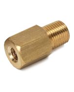 ADAPTER, M6X1 FEMALE TO 1/8" NPTF MALE