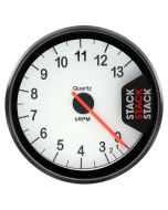 TACHOMETER, CLUBMAN, 80MM, WHITE, 0-3-13K RPM