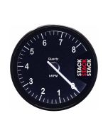 TACHOMETER, CLUBMAN, 80MM, BLACK, 0-8K RPM