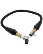 AIR HOSE ASSEMBLY, TIRE PRESS, REPLACEMENT, 60CM, INCL. STRAIN RELIEFS, BLEED VALVE & BULLET FOOT AIR CHUCK