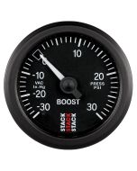 52MM, BOOST PRESS, -30INHG TO +30PSI, MECHANICAL, STACK BLK