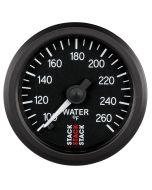 WATER TEMP, PRO STEPPER MOTOR, 52MM, BLK, 100-260 °F, STEPPER MOTOR, 1/8" NPTF MALE