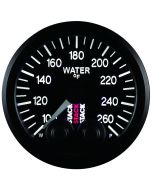 WATER TEMP, PRO-CONTROL, 52MM, BLK, 100-260 °F, STEPPER MOTOR, 1/8" NPTF MALE