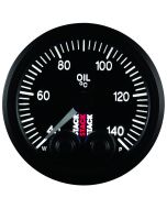OIL TEMP, PRO-CONTROL, 52MM, BLK, 40-140 °C, 1/8" NPTF MALE
