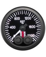 EXHAUST GAS TEMP, PRO-CONTROL, 52MM, BLK, 0-2000 °F