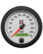 88MM SPEEDOMETER, 0-260 KM/H, STACK WHT