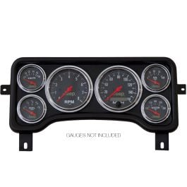 direct fit dash panel, 6 gauge, jeep wrangler 97-06 tj, cherokee 99-01 xj