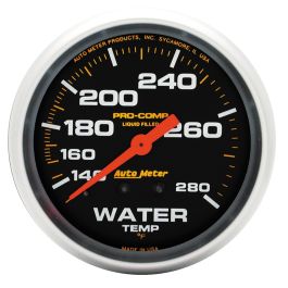 2-5/8 WATER TEMPERATURE, 100-280 °F, 6 FT., MECHANICAL, FULL SWEEP, AUTO  GAGE