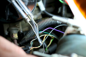 Wiring from a vehicle