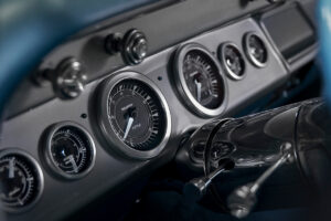 Autometer dials on the dash of a car
