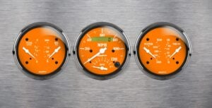Custom orange gauges