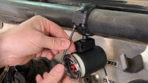Installing Air Locker Pressure gauge