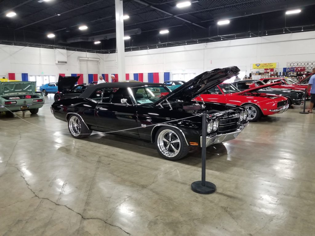 Car with the hood open at the Goodguys Summer Get-Together