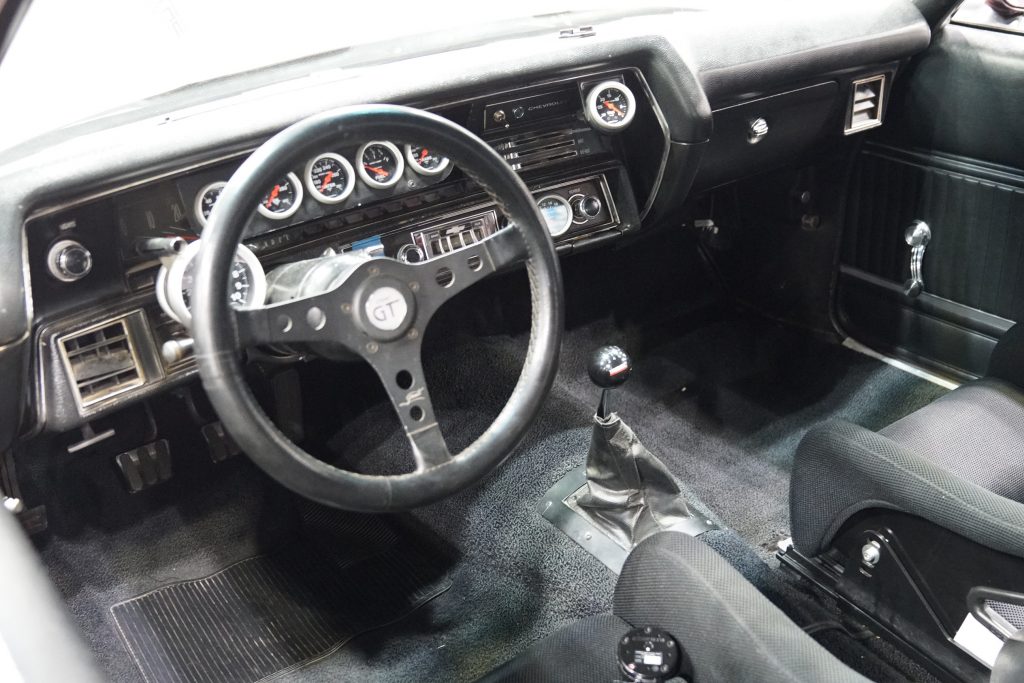 GT car interior dash