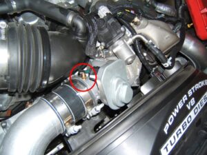 Ford 6.4 Powerstroke engine detail