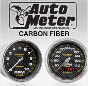 Auto Meter carbon fiber gauges