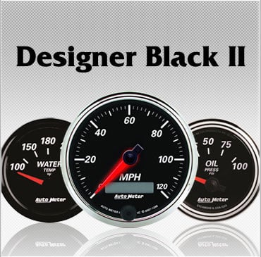 Designer Black 2 gauges