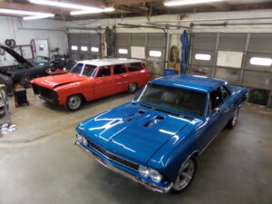 1966 CHEVELLE SS next to another custom