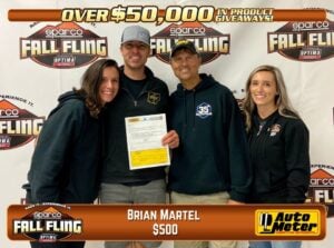 Brian Martel receiving $500