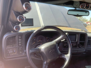 Chevy truck dash with Autometer meters