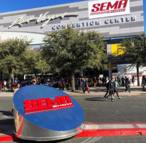 Entrance to the SEMA Show at the Las Vegas Convention Center
