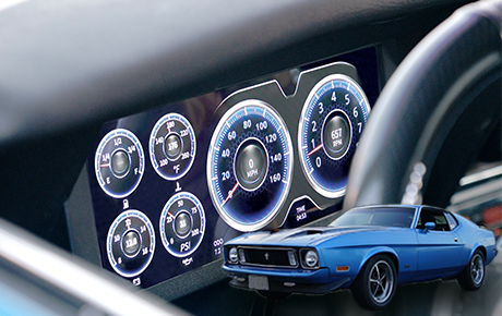 <strong>1971-73 Ford Mustang InVision Digital Dash – AutoMeter Model 7012</strong>